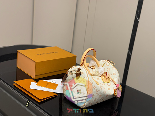 תיק Louis Vuitton Speedy בקנבס בהיר, 25 ס"מ 11