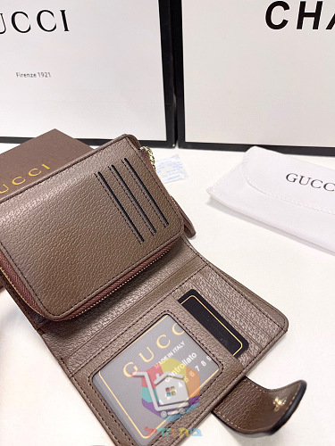 ארנק Gucci בבד מונוגרם עם פס אדום־ירוק 3