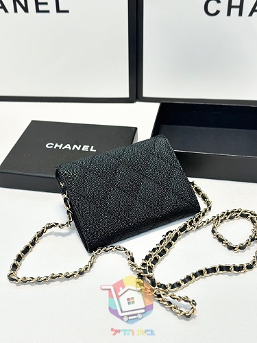 ארנק Chanel מעור גרעיני עם שרשרת 6