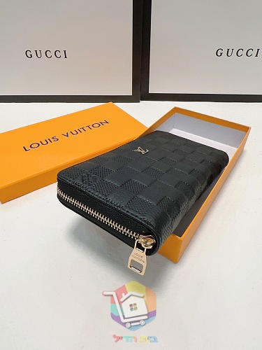 ארנק Louis Vuitton מעור מוטבע עם רוכסן 6