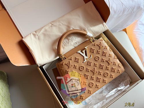 תיק Louis Vuitton Capucines מעור מוטבע בחמישה גוונים 3