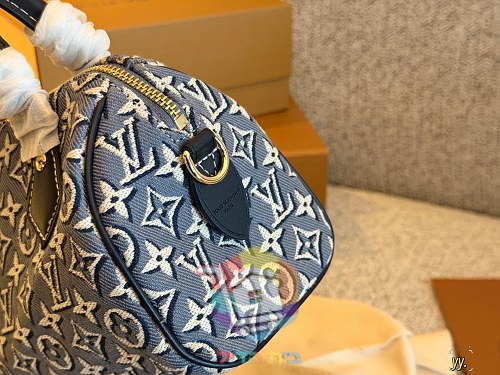 תיק Louis Vuitton Speedy בדנים מונוגרם, 20 ס"מ 6
