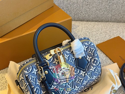 תיק Louis Vuitton Speedy בדנים מונוגרם, 20 ס"מ 8