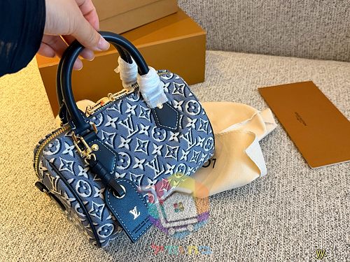 תיק Louis Vuitton Speedy בדנים מונוגרם, 20 ס"מ 9