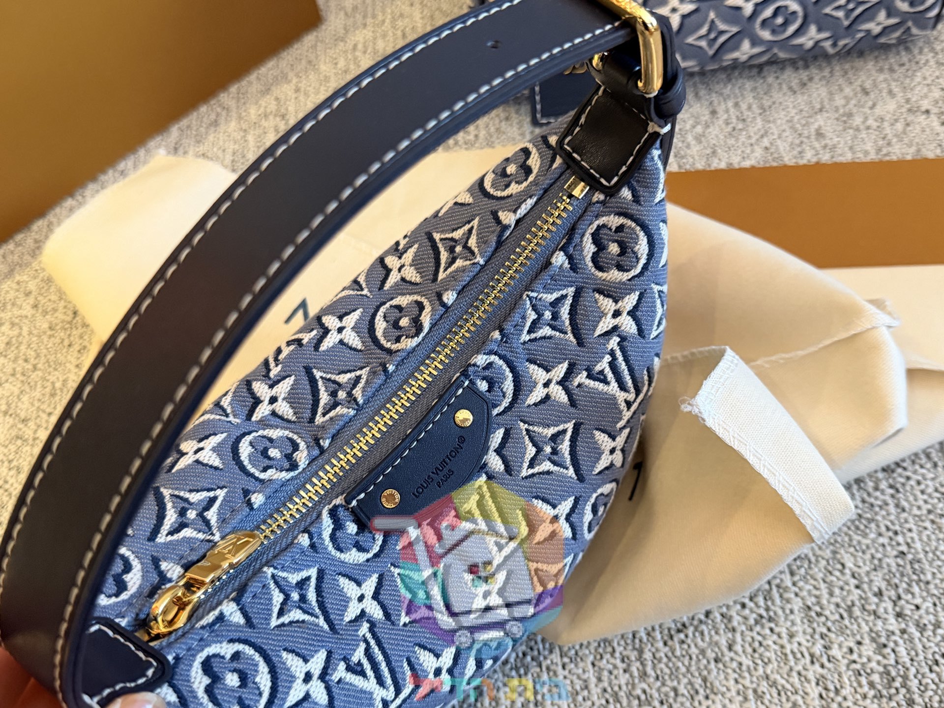 תיק Louis Vuitton Nano Speedy בדנים מונוגרם, 20 ס"מ