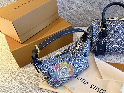 תיק Louis Vuitton Nano Speedy בדנים מונוגרם, 20 ס"מ 2