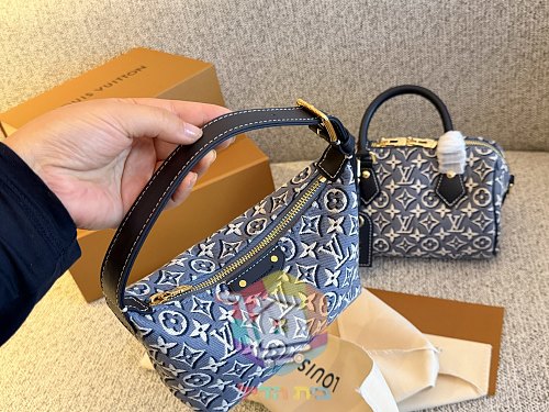 תיק Louis Vuitton Nano Speedy בדנים מונוגרם, 20 ס"מ 9
