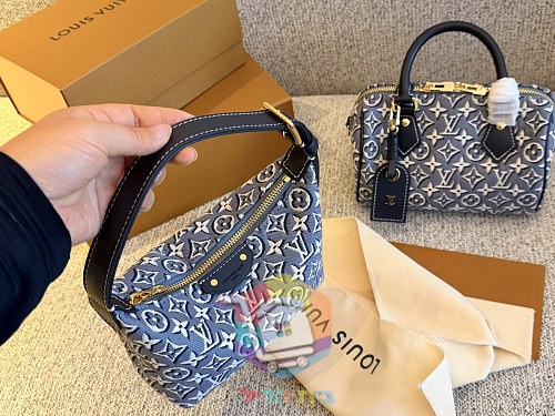 תיק Louis Vuitton Nano Speedy בדנים מונוגרם, 20 ס"מ 10