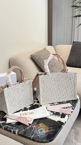 תיק Dior Book Tote ברקמת אוברליק בשני גוונים 19