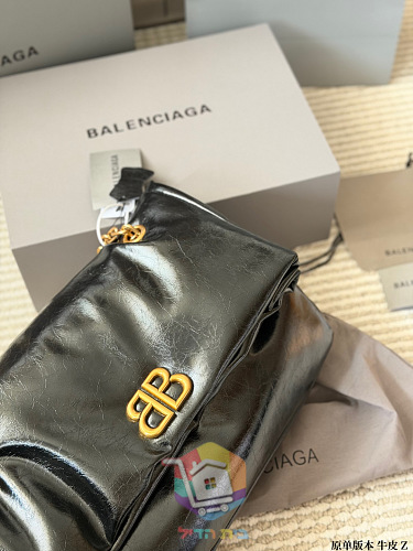 תיק Balenciaga Monaco מעור מבריק בארבעה גוונים 10