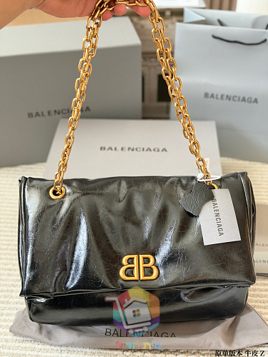 תיק Balenciaga Monaco מעור מבריק בארבעה גוונים 16