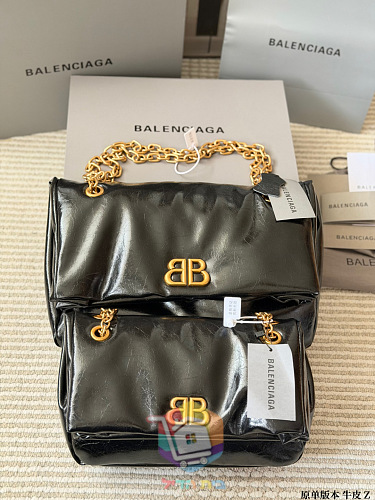 תיק Balenciaga Monaco מעור מבריק בארבעה גוונים 18