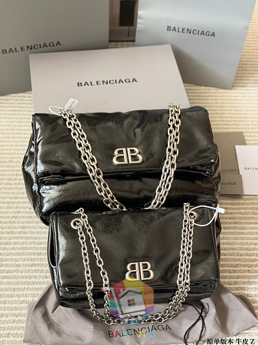 תיק Balenciaga Monaco מעור מבריק בארבעה גוונים 19