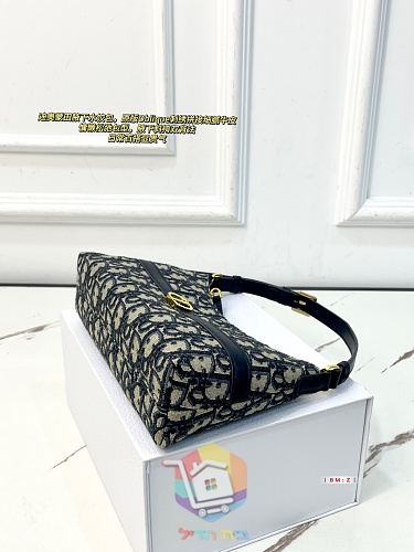Schultertasche Dior in Halbmondform mit Monogramm 2