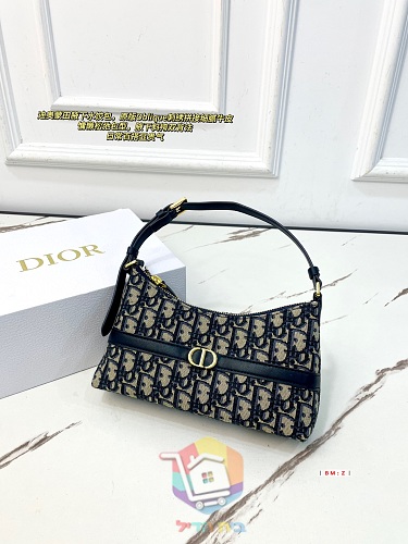 Schultertasche Dior in Halbmondform mit Monogramm 9