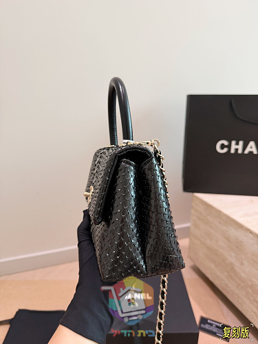 Chanel Coco Handle in Schlangenschuppen-Optik 6
