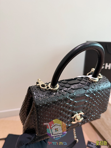 Chanel Coco Handle in Schlangenschuppen-Optik 8