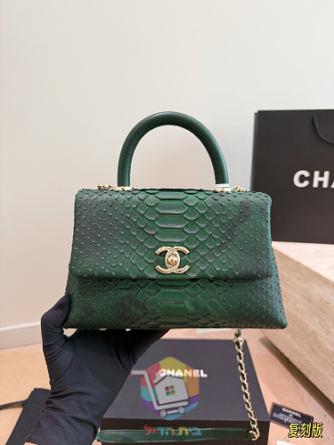 Chanel Coco Handle in Schlangenschuppen-Optik 14