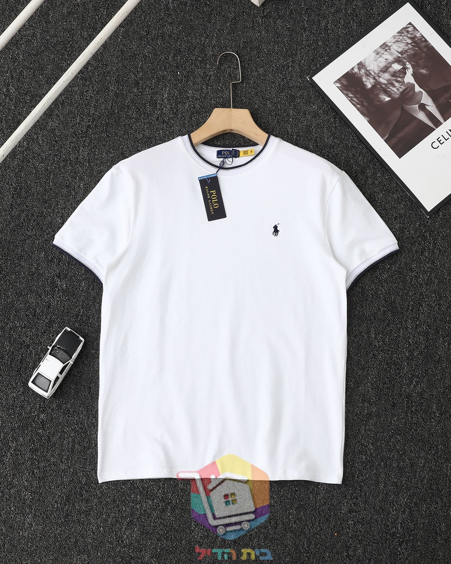 חולצת טי Polo Ralph Lauren, אפור, כחול כהה, לבן