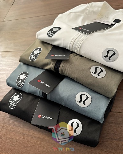 מעיל ספורט lululemon עם רוכסן וסמל בחזה, ארבעה גוונים 3