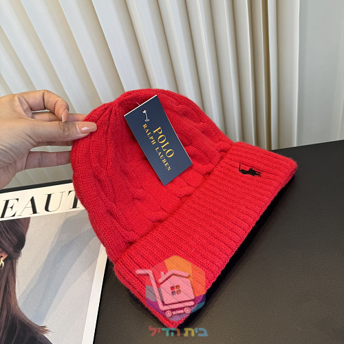 כובע גרב Polo Ralph Lauren בסריגת צמות, שבעה גוונים 18