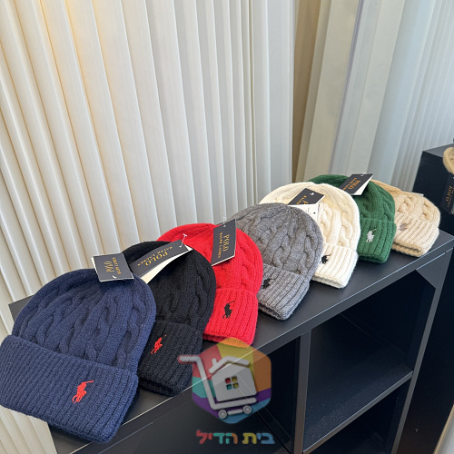 כובע גרב Polo Ralph Lauren בסריגת צמות, שבעה גוונים 59