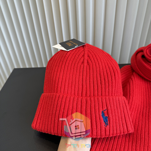 סט כובע וצעיף Polo Ralph Lauren בשבעה גוונים 36