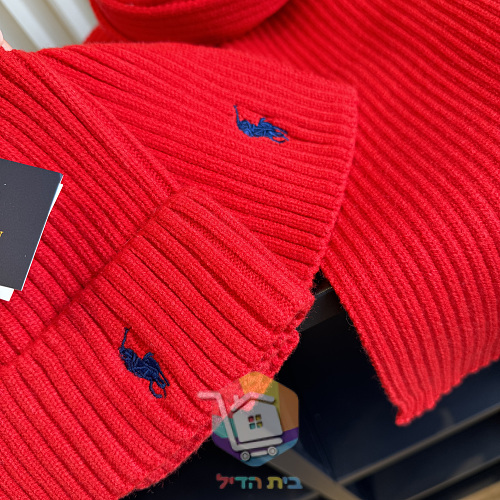 סט כובע וצעיף Polo Ralph Lauren בשבעה גוונים 37