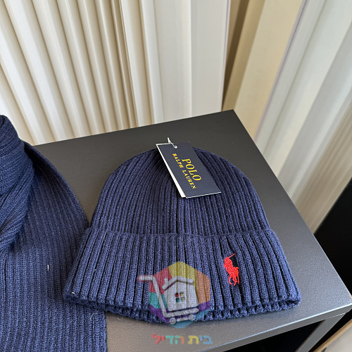 סט כובע וצעיף Polo Ralph Lauren בשבעה גוונים 50