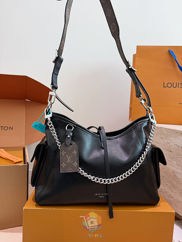 תיק Louis Vuitton CarryAll Cargo Vibe מעור רך, שחור, תמונה 2