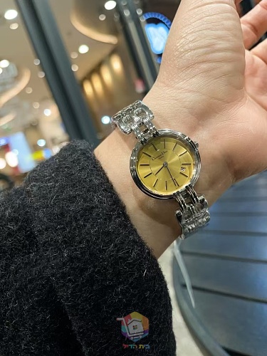 שעון נשים Dior עם צמיד חוליות מפלדה, לוח לבן או צהוב, תמונה 3