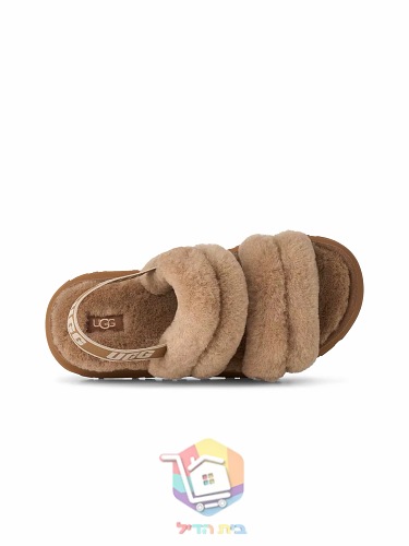כפכפי UGG Fluff מפרוות כבש בארבעה גוונים 21