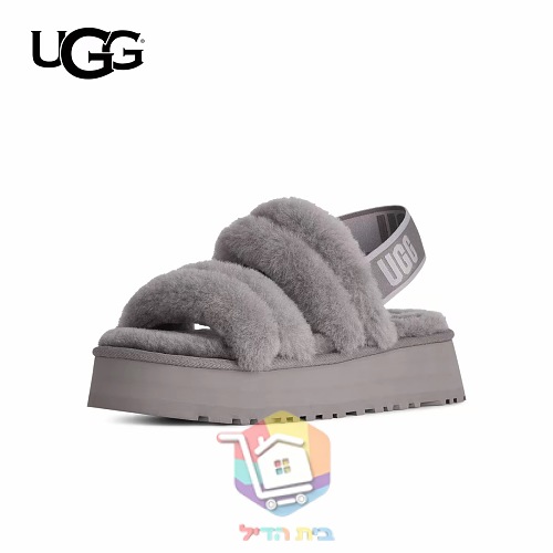כפכפי UGG Fluff מפרוות כבש בארבעה גוונים 26