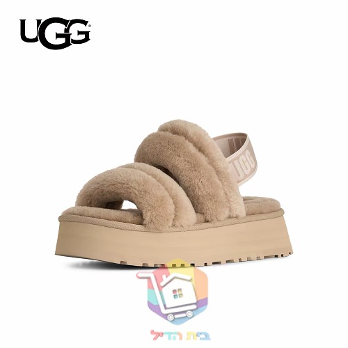 כפכפי UGG Fluff מפרוות כבש בארבעה גוונים 27