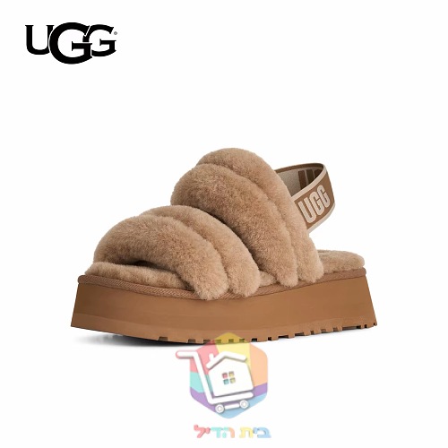 כפכפי UGG Fluff מפרוות כבש בארבעה גוונים 28