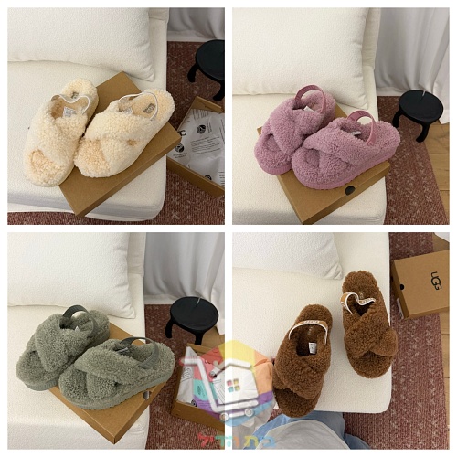 נעלי בית UGG מפרוות כבש בארבעה גוונים 40