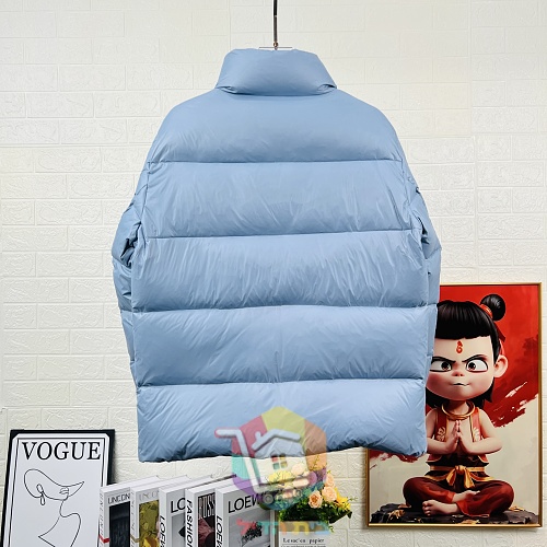 מעיל פוך Moncler עם צווארון עומד, תכלת או שחור, תמונה 15