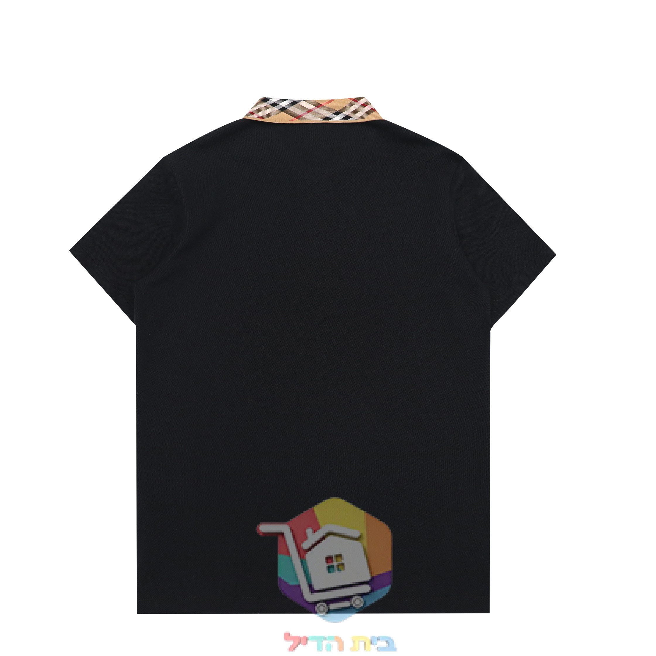חולצת פולו Burberry עם צווארון משבצות בארבעה גוונים