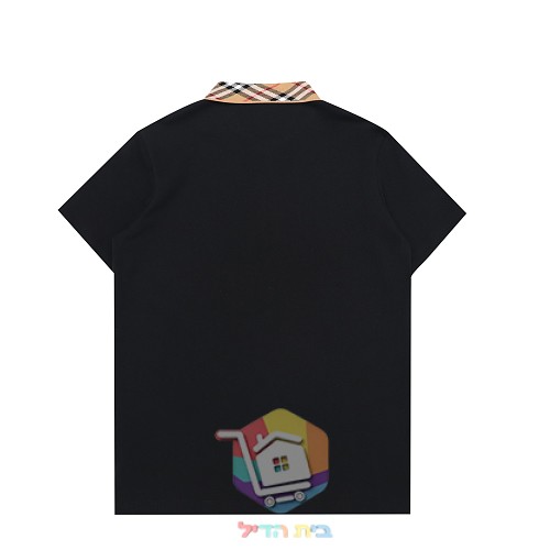 חולצת פולו Burberry עם צווארון משבצות בארבעה גוונים 9