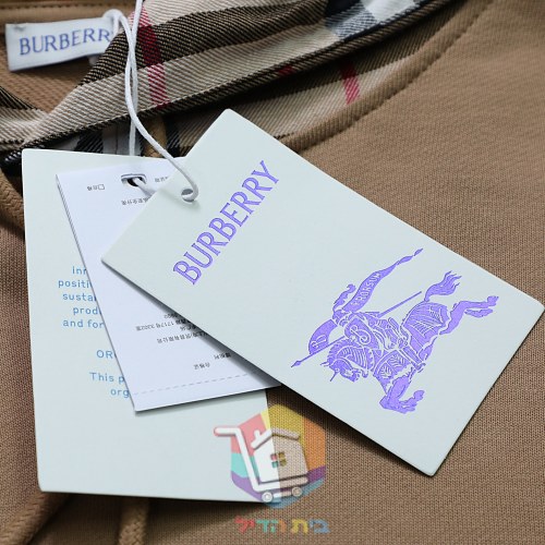 קפוצון Burberry עם בטנת משבצות בשני גוונים 6