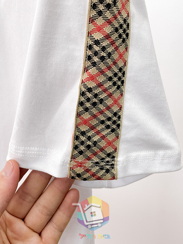 T-Shirt Burberry mit Karostreifen, drei Farben 20