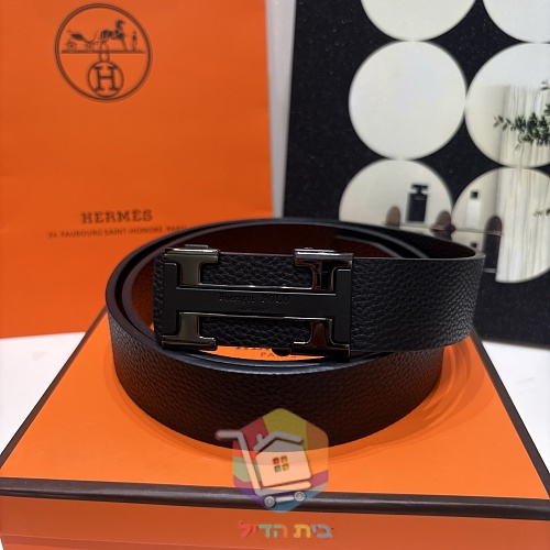 Ledergürtel Hermes mit H-Schnalle 2