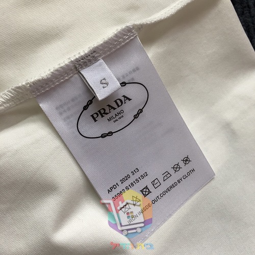 T-Shirt PRADA mit PRADA MILANO Stickerei 11