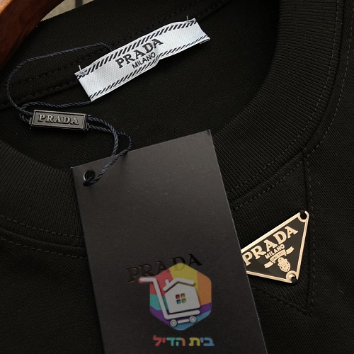 PRADA T-Shirt mit Dreieck-Logo 5