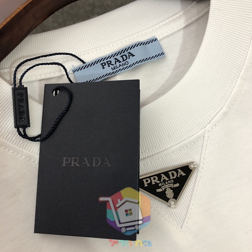 PRADA T-Shirt mit Dreieck-Logo 15