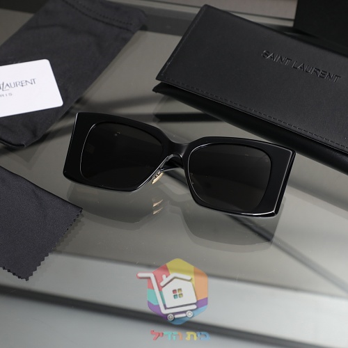 Saint Laurent Sonnenbrille mit YSL-Logo am Bügel 8