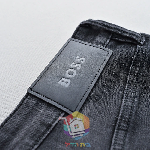BOSS straight-leg jeans, washed black 5