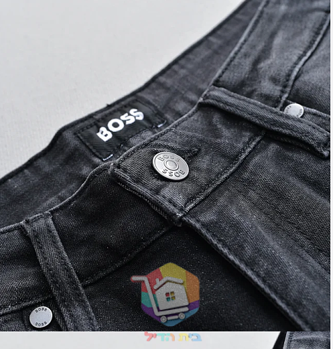 BOSS straight-leg jeans, washed black 7