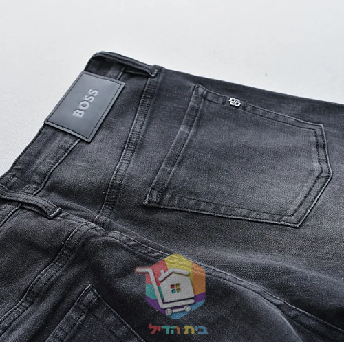 BOSS straight-leg jeans, washed black 10