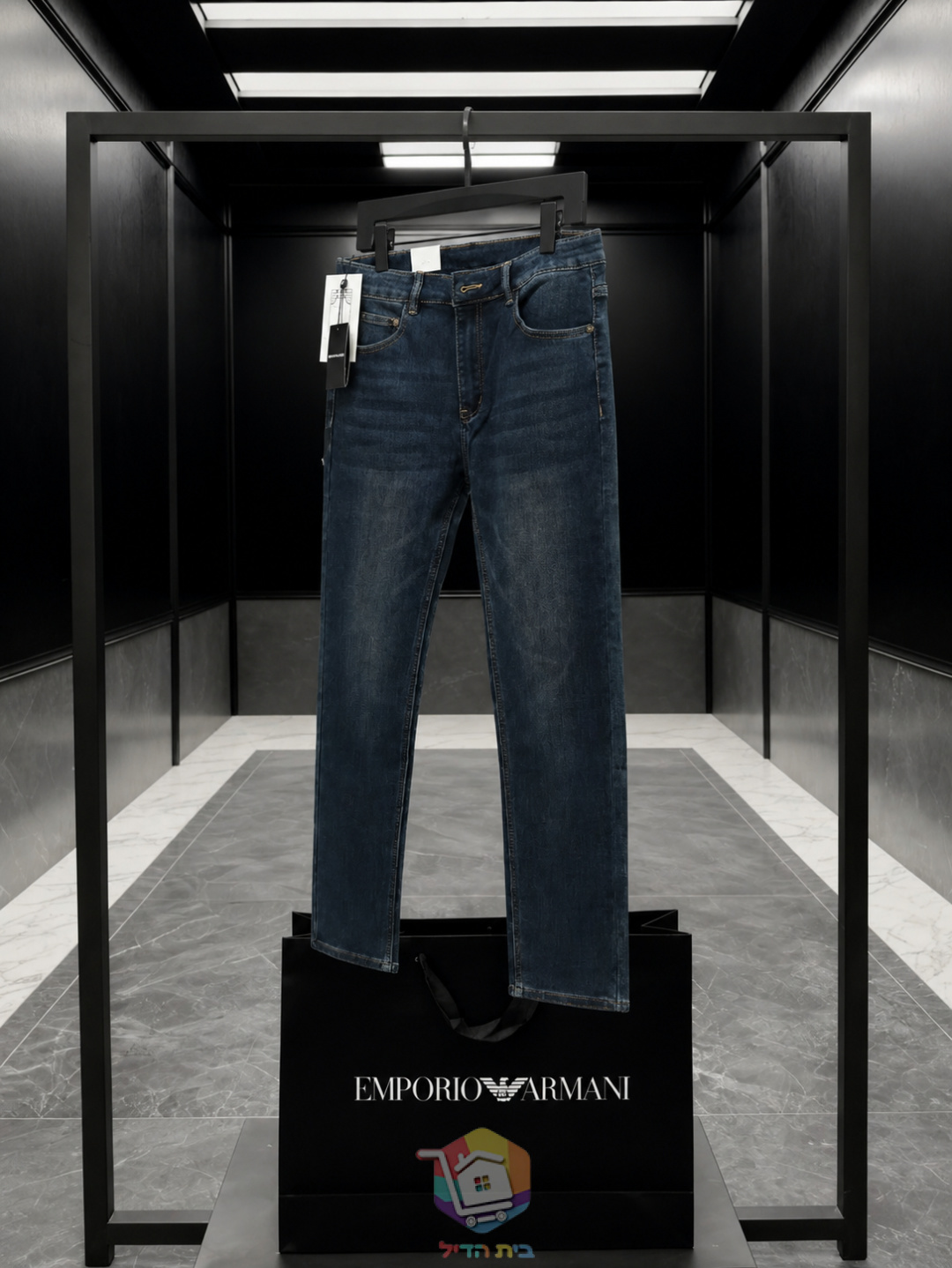 Emporio Armani Jeans mit geradem Bein, Dunkelblau
